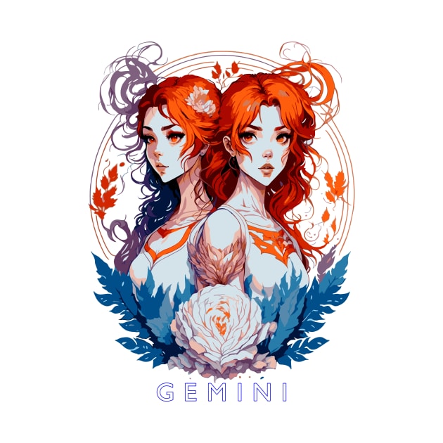 Zodiac sign Gemini T-shirt by Emotiondesign