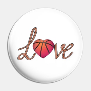 Basketball Love Pin