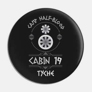 Cabin #19 in Camp Half Blood, Child of Tyche – Percy Jackson inspired design Pin