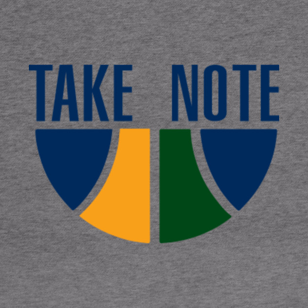Take Note Utah Jazz Basketball Design Utah Jazz Hoodie