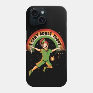 I Can't Adult Today Dark Tone by Tobe Fonseca Phone Case