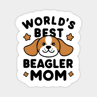 World's Greatest Beagle Mom Funny Dog Mama Pet Lover Magnet