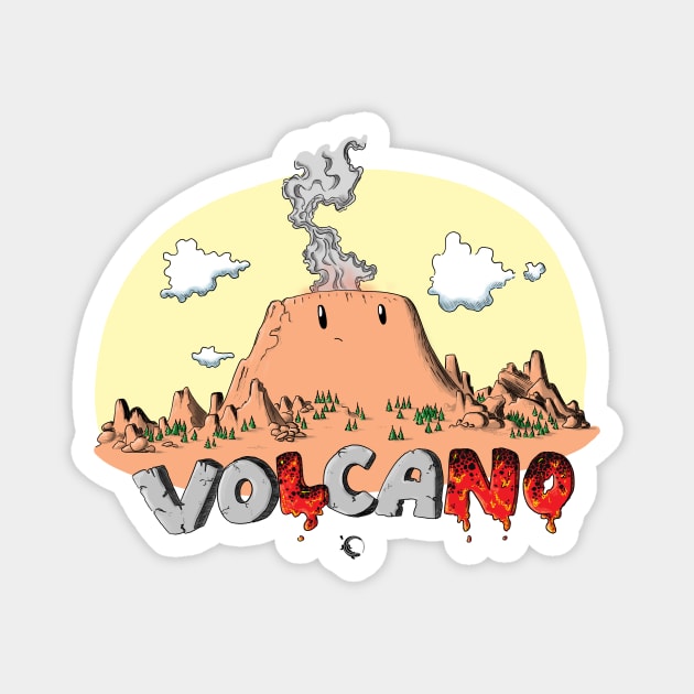 Volcano! Magnet by Moo-SB