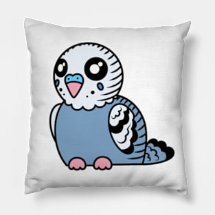 Grey Budgie Pillow