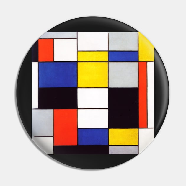 Composition A by Piet Mondrian Pin by MurellosArt