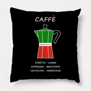 Breakfast morning black coffee Expresso Italy Vintage Pillow