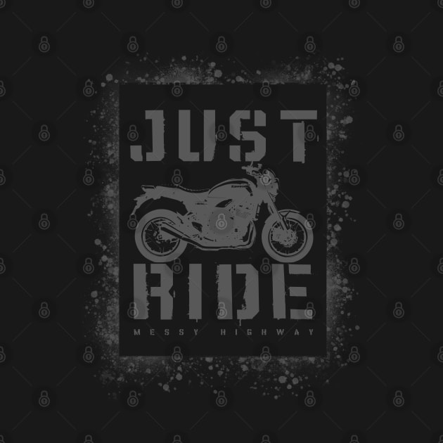 Just Ride Stencil, z900rs by MessyHighway