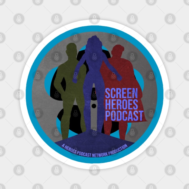 Screen Heroes Podcast Logo Magnet by Derrico Studios
