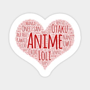 I Love Anime Magnet