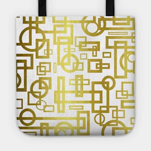 GOLD Overlap Geometric Tote