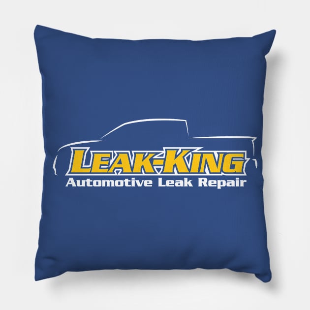 Leak King (Darks) Pillow by LeftCoast Graphics