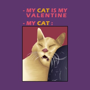 My Cat Is My Valentine T-Shirt