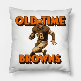 Old School Browns Pillow