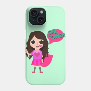 Girl power kids cute cartoon Phone Case