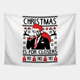 Christmas For Closers. Ugly Christmas Sweater For Sales Department. Tapestry