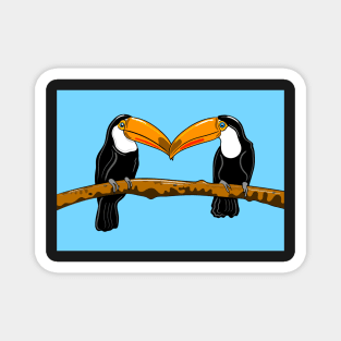 Toucans ( blue version ) Magnet