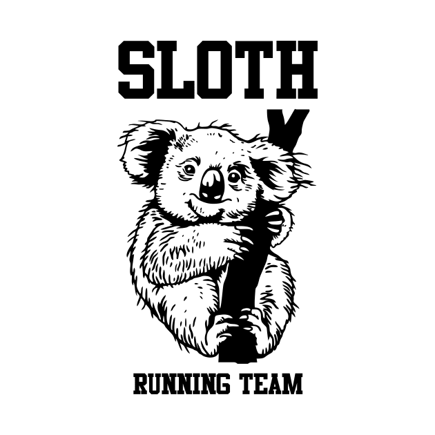 Sloth running team by My Happy-Design