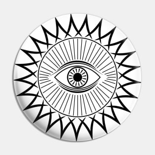 Eye with rays tattoo design Pin