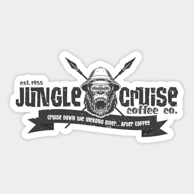 Jungle Cruise Coffee Company Jungle Cruise Sticker Teepublic