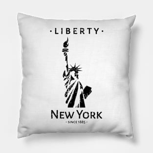 Liberty Statue New York Since 1885 Pillow