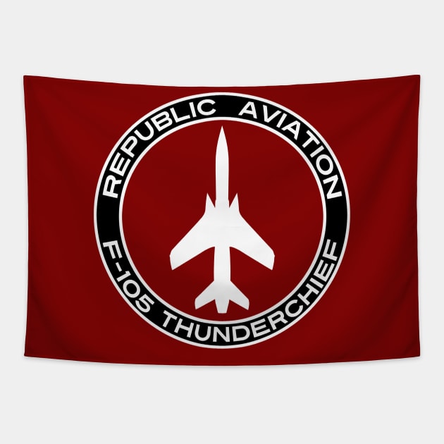 Republic F-105 Thunderchief Tapestry by John_Matthews_Art