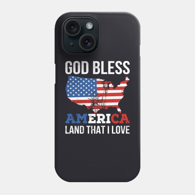 4th of July American Flag Patriotic Memorial Day Phone Case by Upswipe.de