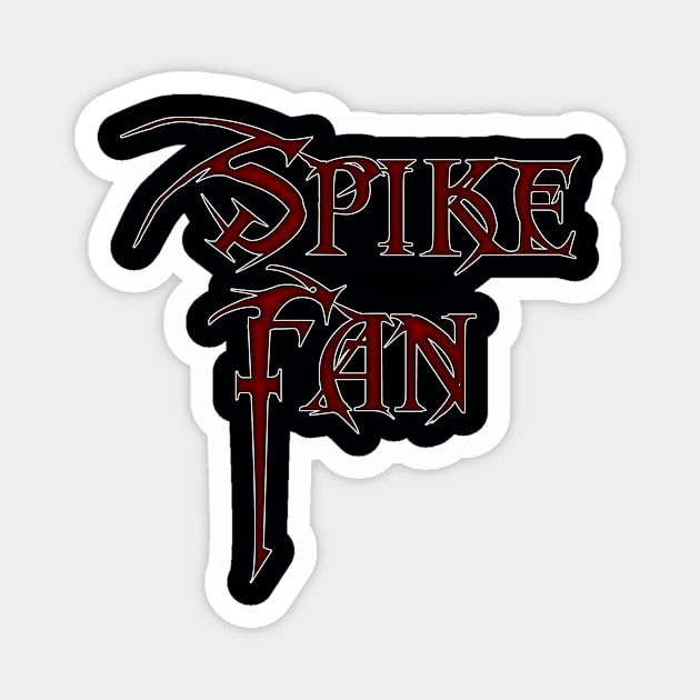 Spike Fan (white outline) Magnet by bengman