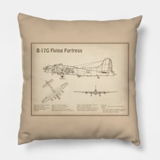 Boeing B-17 Flying Fortress Bomber - SD Pillow