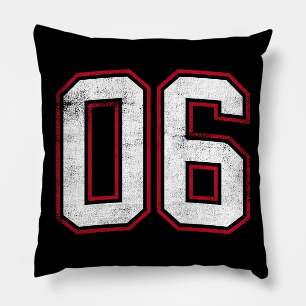 Number Six 6 Pillow by cowyark rubbark