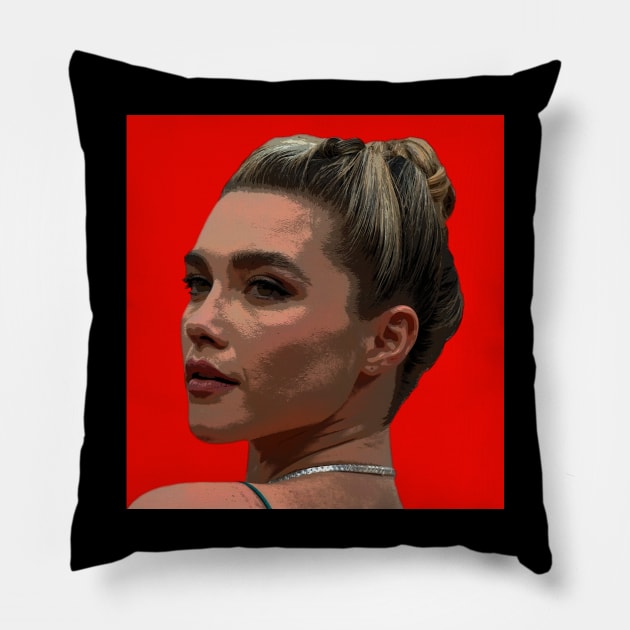 Florence Pugh Pillow by oryan80