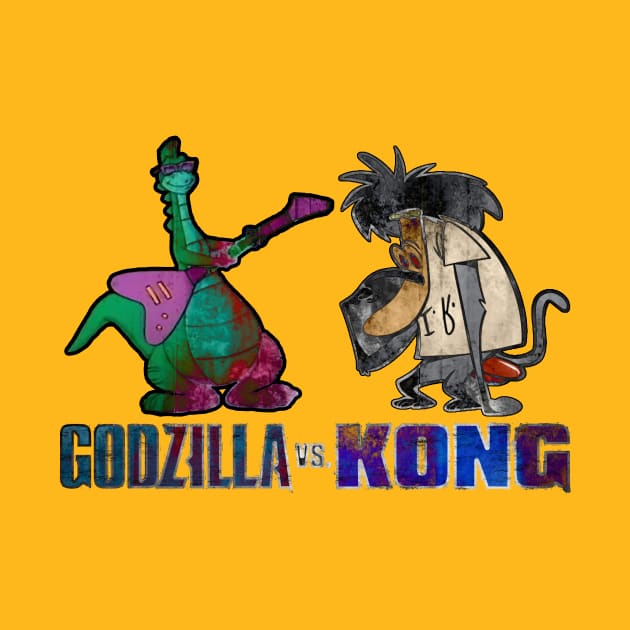 Godzilla Vs. Kong (Denver The Last Dinosaur Vs. I.R. Baboon) by killshrednar