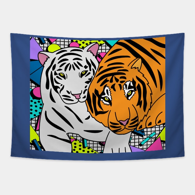 Patty Tiger Wild Animals Tapestry by flofin