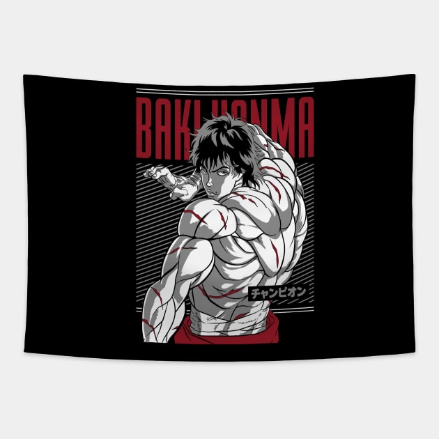 Baki Hanma Tapestry by NightHunter