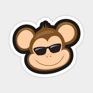 Cool Monkey Face Magnet