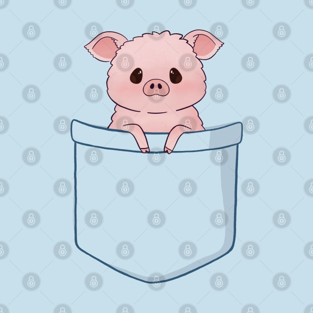 Baby Pig in a Pocket by awesomesaucebysandy