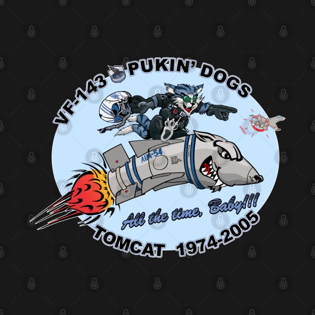 VF-143 Pukin' Dogs Nose Art Variation by MBK