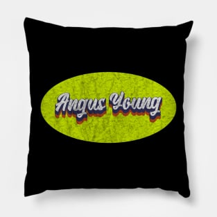 Vintage Angus Young Pillow