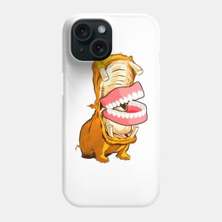 Hippopotamus with dentures Phone Case