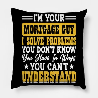 Funny Loan Officer Retro Vintage I'm a Banker Pillow