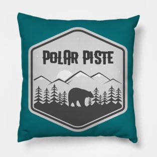 Polar Piste, snowboard t-shirts, lift t-shirts, snowboarding t-shirts, extreme sports, extreme t-shirts, rocky mountains, downhill t-shirts Pillow