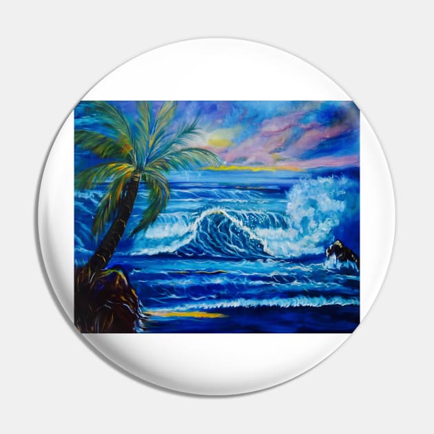 Tropical Hawaiian Sunset Pin by jennyleeandjim