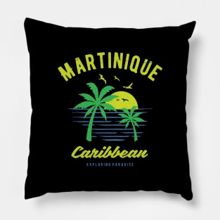 Martinique Caribbean Paradise Gift and Souvenir Pillow