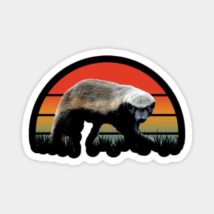 Ferocious Freedom: Honey Badger's Unrestrained Essence Captured on Shirt Magnet