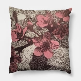 Stipple Flowers Pillow