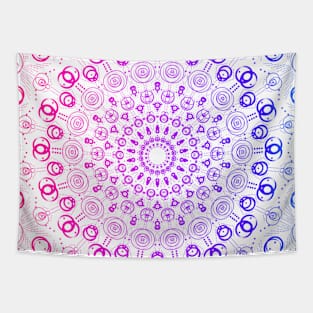 Rainbow Spiral Pattern Tapestry