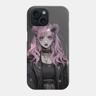 Cute Pastel Goth Girl Phone Case