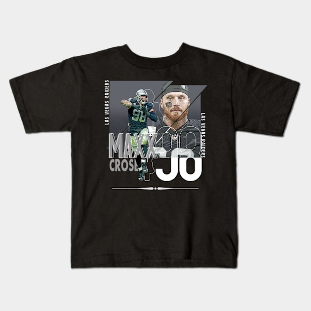 Rinkha Maxx Crosby Football Paper Poster Raiders 4 Kids T-Shirt