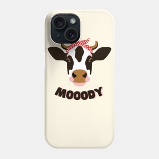 Moody cow Phone Case