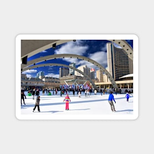 Skating at Nathan Phillips Square Magnet