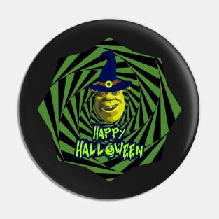 Funny Halloween Shrek Pin